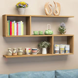 Modern Wooden Shelf Bookcase Wall Mounted Shelves Included Shelf for Bedroom