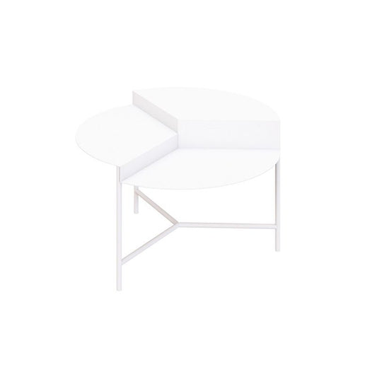 Tavolino rotondo di ferro della metà del secolo Dia 27,6 "3 gambe 1 tavolo da cocktail singolo