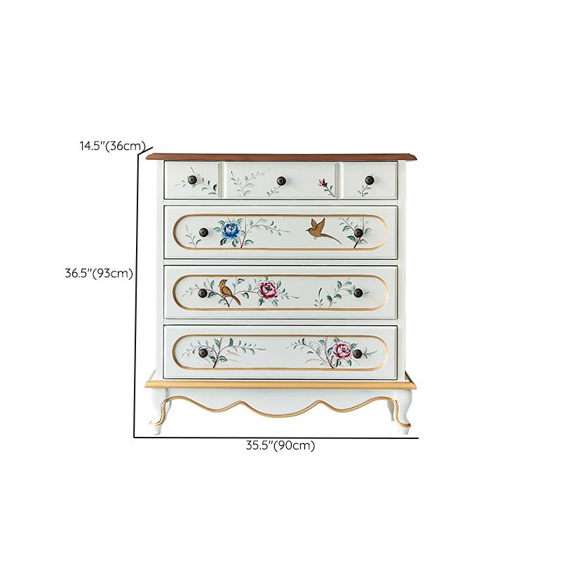 Cassettiera moderna in legno realizzata con cassettiera con 3/4/5 cassetti