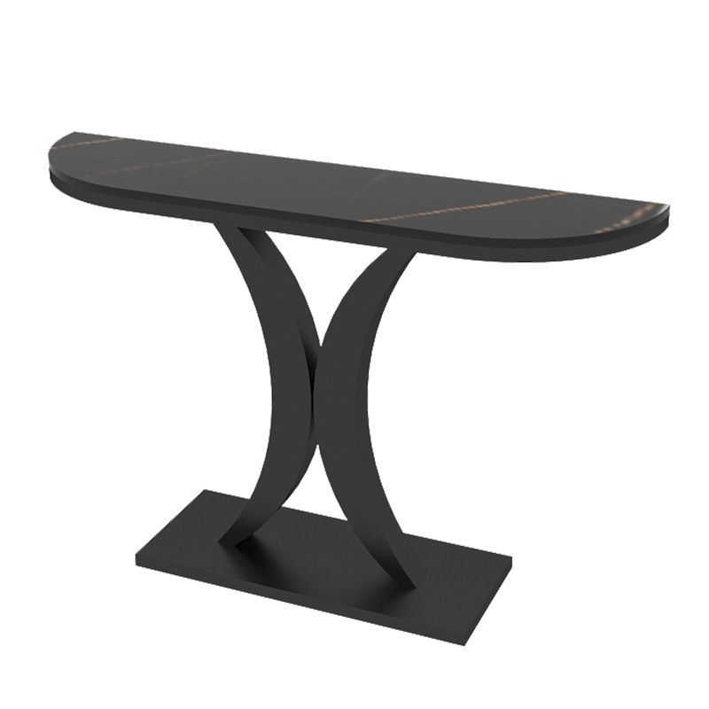 Tavolo da 11 "di fine tavola di fine della pietra da 11" tavolo da accento mezza luna