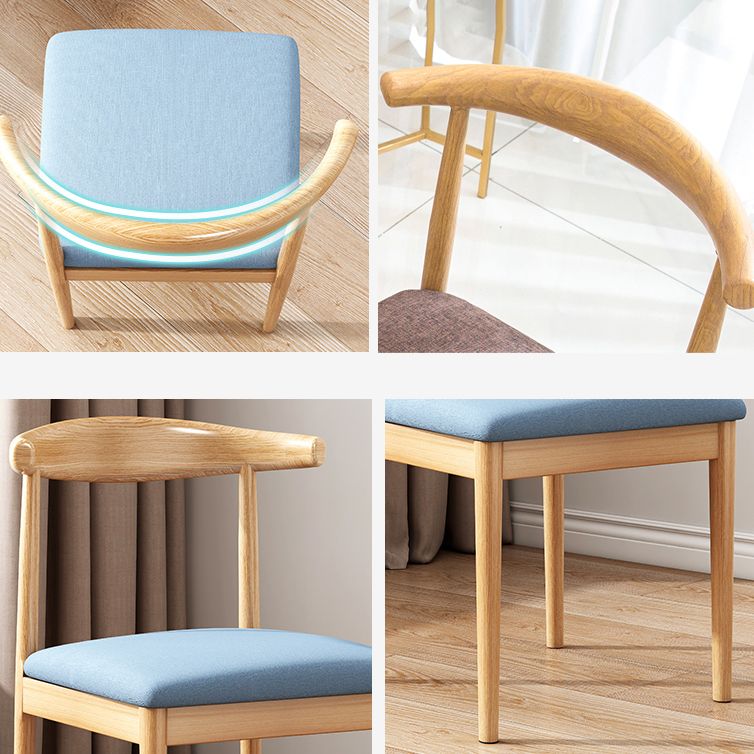 Modern Indoor-Outdoor Dining Chair Metal Armless Upholstered Single Chair Clearhalo ' kitchen&dining_furn' 'Dining Chairs' 'Dining Tables & Seating' 'dining_chair' 'furn' 'furn_dining_chair' 'Furniture' 'furniture_dining_chair' 'Kitchen & Dining Furniture' 'kitchen' 1200x1200_f7fcc184-3119-434f-bd48-e7f2357e9683