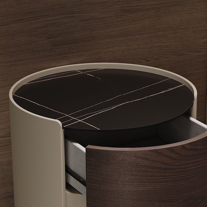 Modernism Night Table 2 Drawers Storage Bed Nightstand for Home Clearhalo 'Bedroom Furniture' 'furn' 'furn_night_stand' 'Furniture' 'night_stand' 'Nightstands' 1200x1200_f7fdadf4-bc01-4821-9802-e7f578a96660