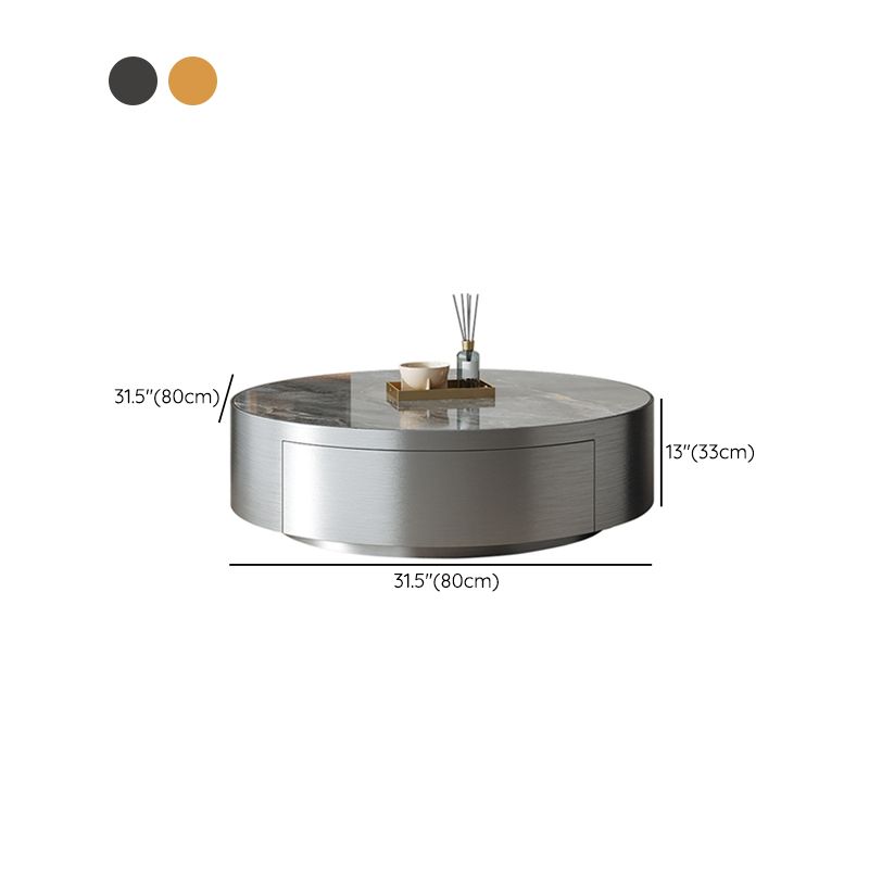 Tavolino moderno di tavolino in ardesia e vetro