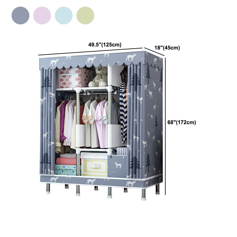 Guardaroba per la casa contemporanea armadio in acciaio in acciaio con scaffali