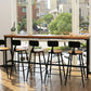 Solid Wood Bar Table Industrial Bar Table with Trestle Base in Black Clearhalo 'Bar Furniture' 'Bar Tables' 'bar_tables' 'furn' 'furn_bar_tables' 'Furniture' 'furniture_bar_tables' 'Kitchen & Dining Furniture' 1200x1200_f803d48b-2a1b-4b8f-b4c6-7d72f33a06f4