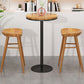 Modern Round Bar Dining Table Indoor Wood Top Bar Height Pub Table Iron Base Clearhalo 'Bar Furniture' 'Bar Tables' 'bar_tables' 'furn' 'furn_bar_tables' 'Furniture' 'furniture_bar_tables' 'Kitchen & Dining Furniture' 'kitchen&dining_furn' 'kitchen' 1200x1200_f8043f2c-2bf3-4b0f-8ce2-af5c60df39a0