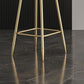 Nordic Armless Backrest Counter Stool Steel Cafe Bar Stool with Velvet Cushion and Pedal Clearhalo 'Bar Furniture' 'Bar Stools' 'bar_stools' 'furn' 'furn_bar_stools' 'Furniture' 'furniture_bar_stools' 'Kitchen & Dining Furniture' 1200x1200_f80457ee-41f0-4781-8e5f-7dbefebe09f9
