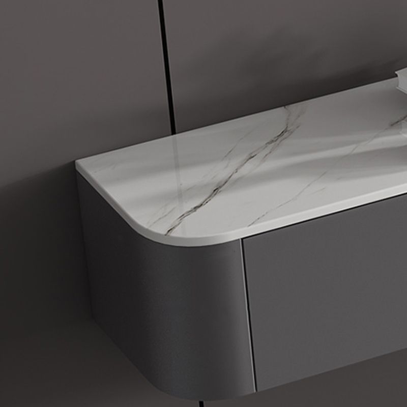 Console de support de rangement fermée, Console multimédia TV en pierre pour salon