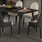 Modern Rectangle Stone Dining Table 1/2/7 Pieces Dining Set for Dining Room