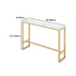 Glam Juego de mesa de bar de 1/4 piezas, mesa rectangular de piedra con taburetes altos para balcón