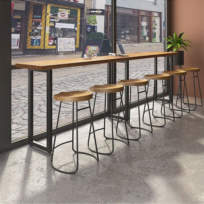 Modern Style Dining Wooden Table Bar Counter Table for Kitchen Clearhalo 'Bar Furniture' 'Bar Tables' 'bar_tables' 'furn' 'furn_bar_tables' 'Furniture' 'furniture_bar_tables' 'Kitchen & Dining Furniture' 1200x1200_f80b6ea6-c063-455b-abab-b498a0d01b57