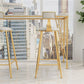 Modern Rectangle Legs Bistro Bar Desk Cafe Counter Height Table(only table) Clearhalo 'Bar Furniture' 'Bar Tables' 'bar_tables' 'furn' 'furn_bar_tables' 'Furniture' 'furniture_bar_tables' 'Kitchen & Dining Furniture' 'kitchen&dining_furn' 'kitchen' 1200x1200_f80cc8aa-22cd-408d-b2c1-623d0846005b