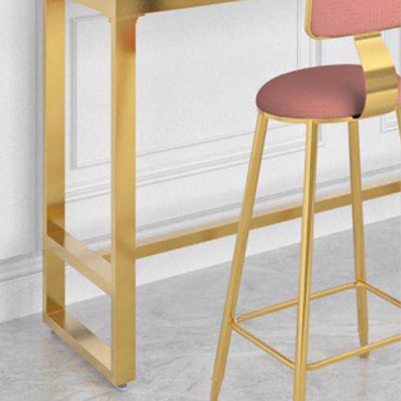 Table de pub à hauteur de bar Recage contemporain Rectangle de comptoir intérieur Table à vin