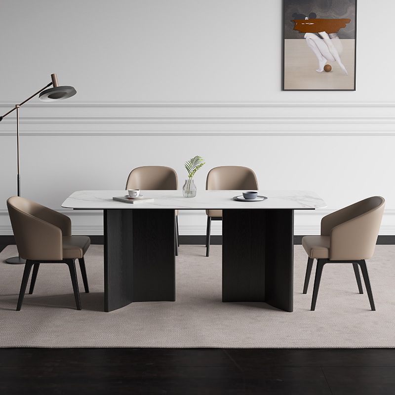 1/2/2/5/7 Pièces meubles Recchettes de restauration Recangle RECTANGE Ensemble en blanc