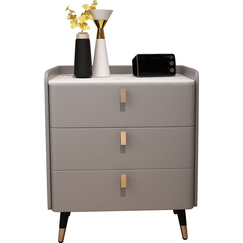 Glam Drawers Included Accent Table Nightstand 22.5" Tall with Legs Clearhalo 'Bedroom Furniture' 'furn' 'furn_night_stand' 'Furniture' 'night_stand' 'Nightstands' 1200x1200_f8122a3d-ecdb-4d1a-90ac-960608ded220