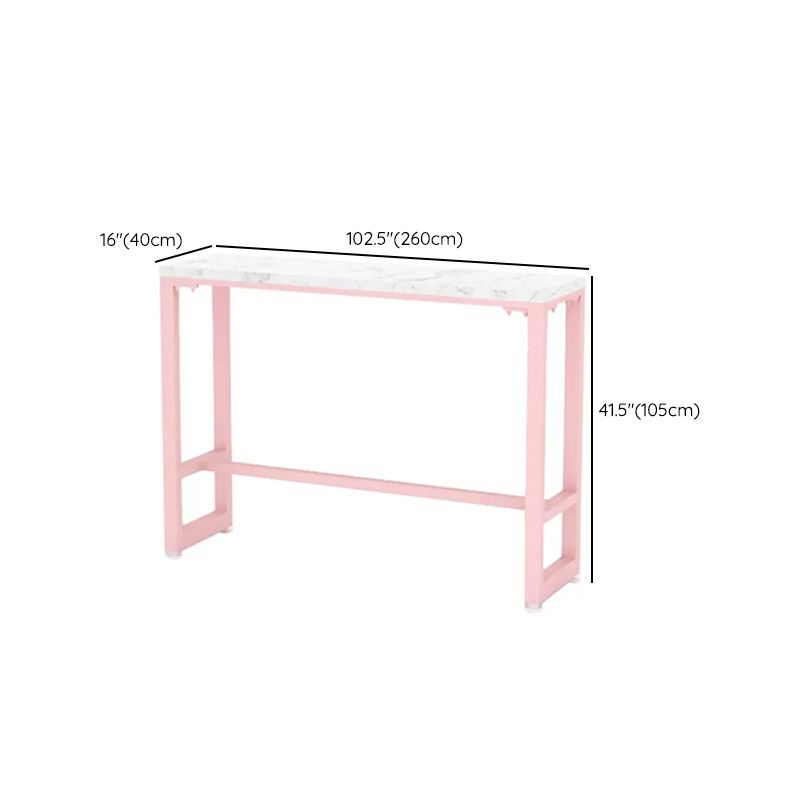 Moderno tavolo da barre da barre da 1/5 pezzi Set di rettangolo di pietra per caffè