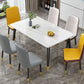 Glam Standard Rectangle Shape Table Sintered Stone Kitchen Dining Table with 4 Legs Base Clearhalo ' dining_table' 'Dining Tables & Seating' 'Dining Tables' 'furn' 'furn_dining_table' 'Furniture' 'furniture_dining_table' 'Kitchen & Dining Furniture' 'kitchen&dining_furn' 'kitchen' 'kitchen_dining_table' 1200x1200_f812ecde-8d5d-46a0-be87-9e74b1b13a81