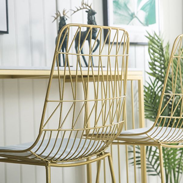 Tavolo da bar del patio contemporaneo rettangolare doppio tavolino in marmo bianco.