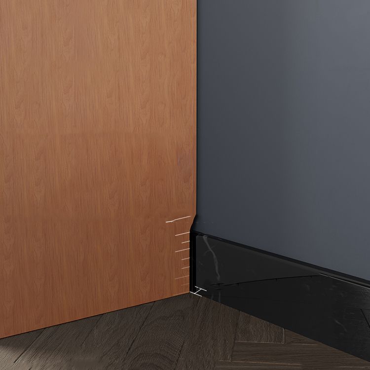 Eigentijdse houten garderobe armoire vrijstaanbare verstelbare planken garderobe met laden