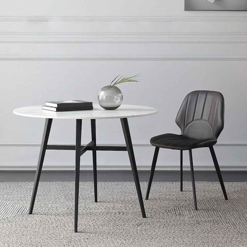 Set di mobili da pranzo contemporanei 1/2/3/5 pezzi e sedie da pranzo in pietra sinterizzate