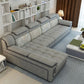 Grey Traditional Sectional Washable Pillow Top Arm Sectional for Living Room