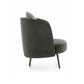 Modern Style Recessed Arms Chair with Black Metal Basic Four Leg Clearhalo 'Accent Chairs' 'accent_chairs' 'Chairs & Seating' 'furn' 'furn_accent_chairs' 'Furniture' 'Living Room Furniture' 1200x1200_f819182f-d79a-4829-9688-49343dce35cc
