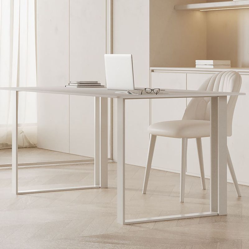 Rectangular Shaped Office Laptop Table Stone Writing Desk in White Clearhalo 'furn' 'furn_office_desk' 'Furniture' 'Office Desks' 'Office Furniture' 'office_desk' 1200x1200_f81baadc-d17b-44b5-a4d0-8b4909fa5ba7