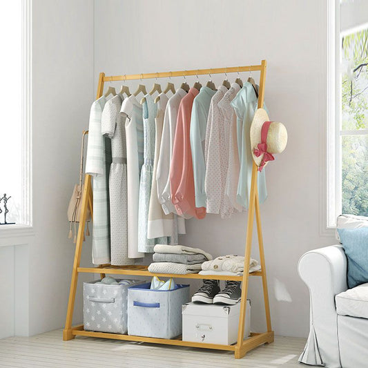 Appuntamento per abiti moderni in legno massiccio di cappotto indipendente con ripiani di stoccaggio