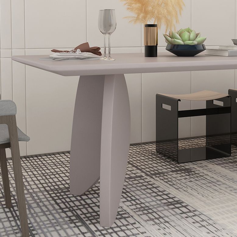 Modern Solid Wood Table for Restaurant Rectangle Dining Table with 4 Legs Clearhalo ' dining_table' 'Dining Tables & Seating' 'Dining Tables' 'furn' 'furn_dining_table' 'Furniture' 'furniture_dining_table' 'Kitchen & Dining Furniture' 'kitchen&dining_furn' 'kitchen' 'kitchen_dining_table' 1200x1200_f81e6ff0-676e-4a32-b023-49a2e6055965