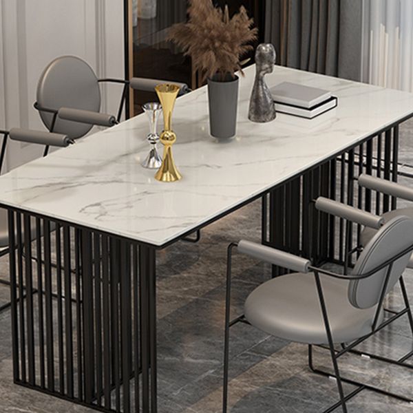 Traditional Luxury Dining Table Sintered Stone Table with Gold Frame for Home Use Clearhalo ' dining_table' 'Dining Tables & Seating' 'Dining Tables' 'furn' 'furn_dining_table' 'Furniture' 'furniture_dining_table' 'Kitchen & Dining Furniture' 'kitchen&dining_furn' 'kitchen' 'kitchen_dining_table' 1200x1200_f821f25b-a106-4f65-9310-394cac104c14