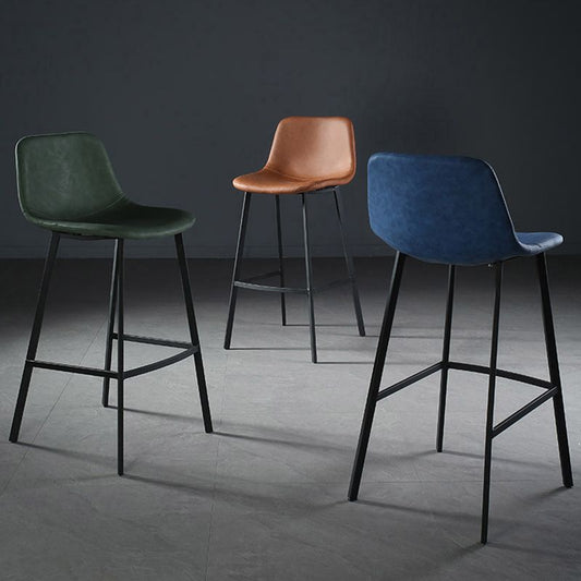 Nordic Style Leather Upholstered Barstool 4 Feet Bar Stool for Dining Room Clearhalo 'Bar Furniture' 'Bar Stools' 'bar_stools' 'furn' 'furn_bar_stools' 'furniture_bar_stools' 'Kitchen & Dining Furniture' 'kitchen&dining_furn' 'kitchen' 'kitchen_furn' Furniture' 1200x1200_f8223b70-1b6c-4b83-b8e7-4f46fc9fa1ad