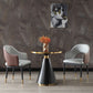 Round Shape Sintered Stone Dining Table Glam Pedestal Table for Dining Room Clearhalo ' dining_table' 'Dining Tables & Seating' 'Dining Tables' 'furn' 'furn_dining_table' 'Furniture' 'furniture_dining_table' 'Kitchen & Dining Furniture' 'kitchen&dining_furn' 'kitchen' 'kitchen_dining_table' 1200x1200_f822e1b7-27ef-4737-93c2-dee8d977f0b5