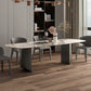 Modern Style Rectangle Table Sintered Stone Dining Table with Metal Legs