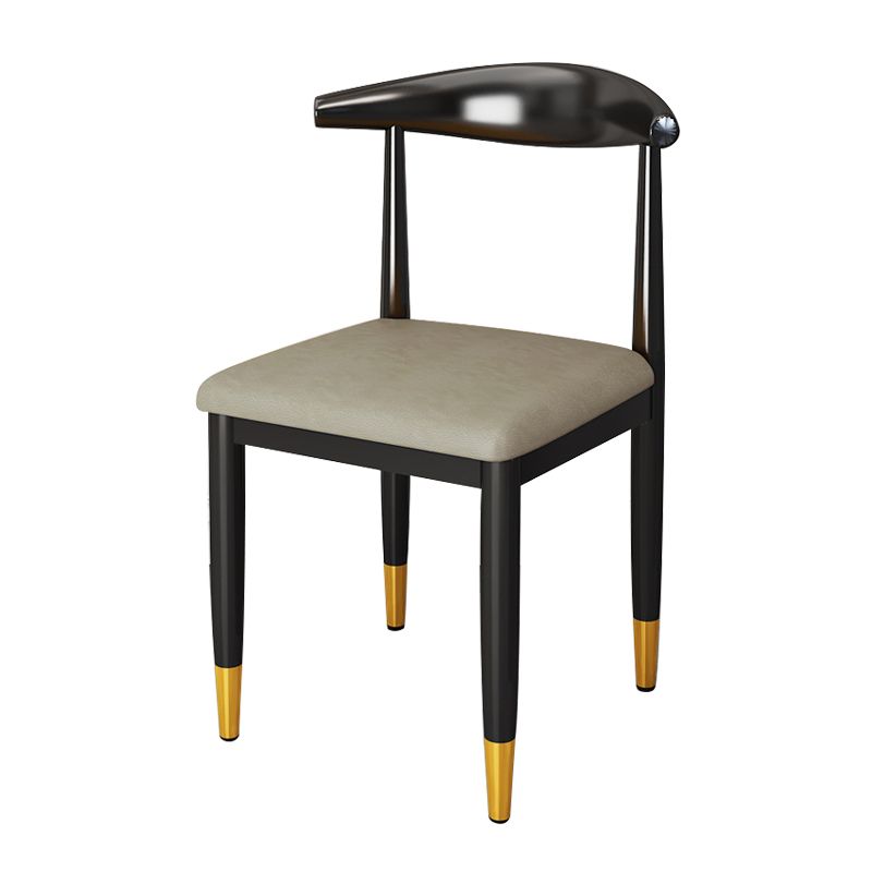 Nordic Style Dining Side Chairs Armless Chairs for Kitchen with Metal Legs (Set of 2) Clearhalo ' kitchen&dining_furn' 'Dining Chairs' 'Dining Tables & Seating' 'dining_chair' 'furn' 'furn_dining_chair' 'Furniture' 'furniture_dining_chair' 'Kitchen & Dining Furniture' 'kitchen' 1200x1200_f823e5ad-4393-49bd-a47f-0a007fbc6848