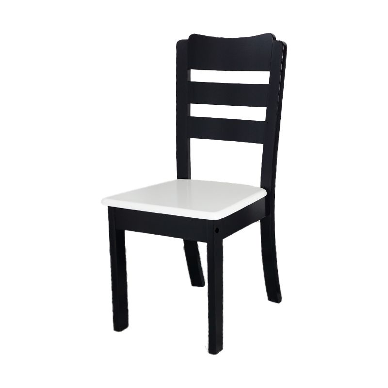 Home Armless Dining Chairs Ladder Back Side Chair with Wood Legs (Set of 2) Clearhalo ' kitchen&dining_furn' 'Dining Chairs' 'Dining Tables & Seating' 'dining_chair' 'furn' 'furn_dining_chair' 'Furniture' 'furniture_dining_chair' 'Kitchen & Dining Furniture' 'kitchen' 1200x1200_f827759a-1ee8-4d4b-bdf8-f14999d85026