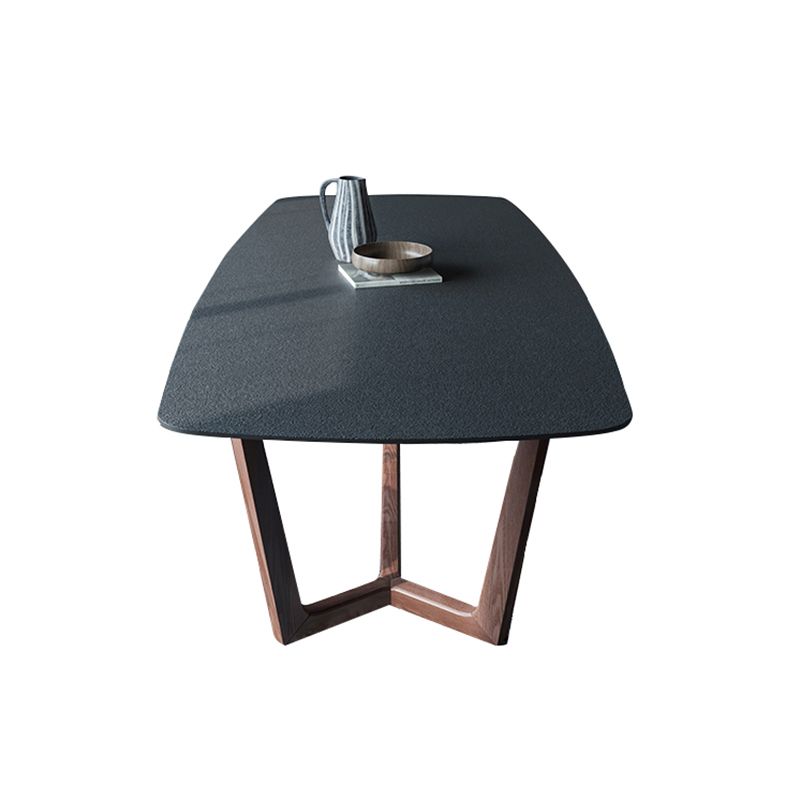 Modern Rectangle Stone Dining Table Ash Wood Base for Dining Room Clearhalo 'Dining Tables & Seating' 'Dining Tables' 'dining_table' 'furn' 'furn_dining_table' 'Furniture' 'Kitchen & Dining Furniture' 1200x1200_f8281e03-525e-4857-89bc-8452713cb60d