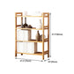 Etagere Bücherregal Bamboo Open Back Regal Bücherregal für den Studienraum