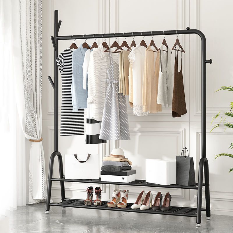 Fancy Hall Tree Hermoso árbol de entrada de metal con estante de almacenamiento de ganchos