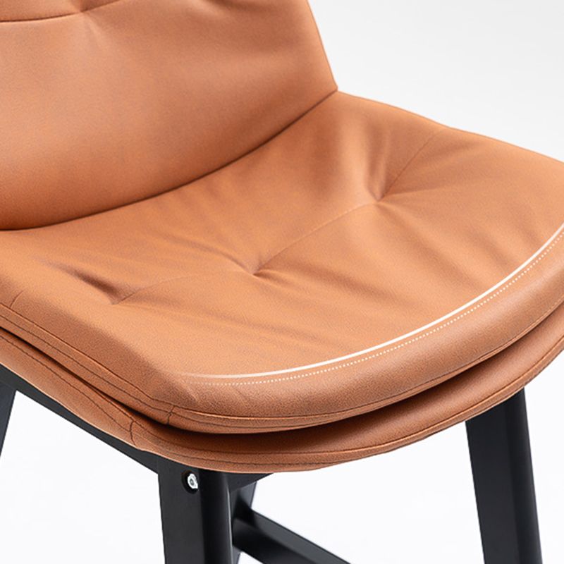 Scandinavian Wood Upholstered Counter Stools Low Back Bar Stools with Footrest Clearhalo 'Bar Furniture' 'Bar Stools' 'bar_stools' 'furn' 'furn_bar_stools' 'furniture_bar_stools' 'Kitchen & Dining Furniture' 'kitchen&dining_furn' 'kitchen' 'kitchen_furn' Furniture' 1200x1200_f82d91f8-6a3c-4260-a561-cb1da6cf7c69