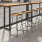 Industrial Style Rectangle Bar Table Solid Wood Fixed Bar Dining Table for Indoor Clearhalo 'Bar Furniture' 'Bar Tables' 'bar_tables' 'furn' 'furn_bar_tables' 'Furniture' 'Kitchen & Dining Furniture' 1200x1200_f82fdeed-4401-4ece-bb8f-b8b6ef7816e0