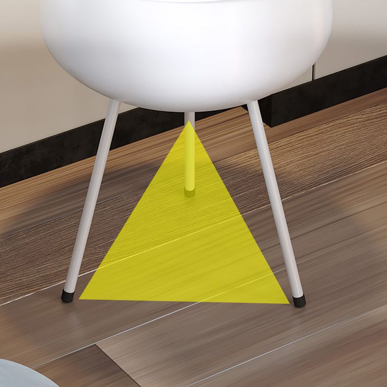 Piernas incluidas la cama de la cama Nights -Metal Nightsand Glam Leaf Stelf