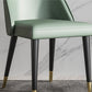 Sillas de comedor de cuero de forma glamorosa sillas laterales sin brazos con patas de madera para cocina