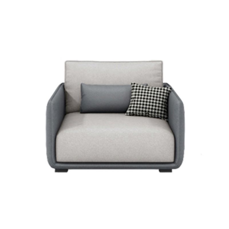 Living Room Contemporary Light-grey Standard Tuxedo Arm Sofa Chaise Clearhalo 'furn' 'furn_sofas' 'Furniture' 'furniture_sofas' 'kitchen' 'kitchen_sofas' 'Living Room Furniture' 'Sofa' 'sofas' 1200x1200_f8374cda-4415-4b1c-a566-f84efd78f7bf