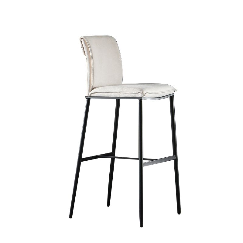 Armless Bar Stool Contemporary Low Back Dining Stool with Footrest Clearhalo 'Bar Furniture' 'Bar Stools' 'bar_stools' 'furn' 'furn_bar_stools' 'Furniture' 'Kitchen & Dining Furniture' 1200x1200_f837e592-4504-43ff-8632-a9687a24caf4