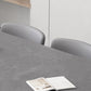 Modern 1/2/5/7 stuks meubels stenen rechthoekige eetkamerstoelen in grijs
