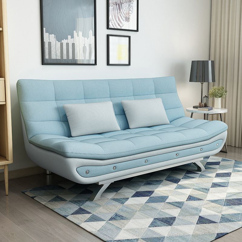 Linen Contemporary Sleeper with 2 Pillows Back for Apartment Clearhalo 'furn' 'furn_sofas' 'Furniture' 'Living Room Furniture' 'Sofa' 'sofas' 1200x1200_f8394deb-5269-4940-bfee-28de06f57b18