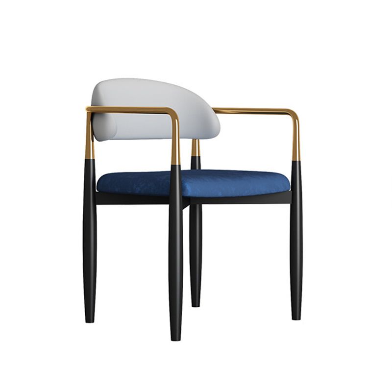 Sedia da pranzo moderno da pranzo in metallo sedia da sala da pranzo aperto