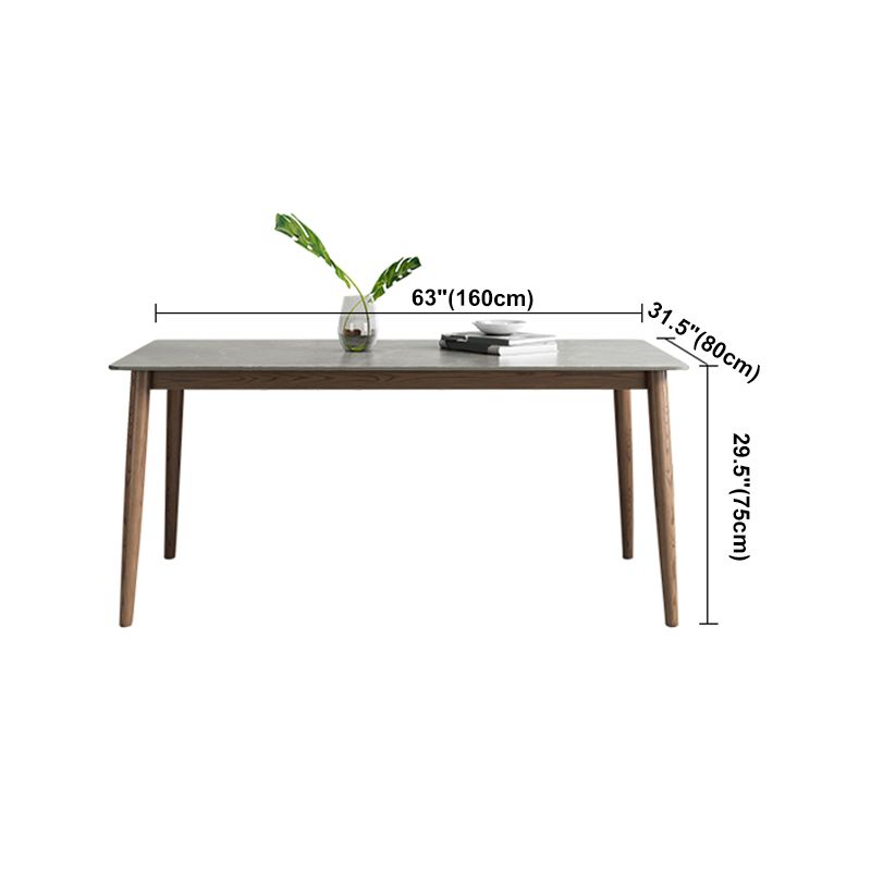 Medieval Modern Grey Table Rectangle Sintered Stone Table with 4 Legs for Restaurant Clearhalo ' dining_table' 'Dining Tables & Seating' 'Dining Tables' 'furn' 'furn_dining_table' 'Furniture' 'furniture_dining_table' 'Kitchen & Dining Furniture' 'kitchen&dining_furn' 'kitchen' 'kitchen_dining_table' 1200x1200_f83a0526-cea3-46df-a0e6-1ff86654ef00