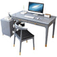 Rubberwood Storage and Drawers Writing Desk Rectangular Office Desk without Chair Clearhalo 'furn' 'furn_office_desk' 'Furniture' 'Office Desks' 'Office Furniture' 'office_desk' 1200x1200_f83bdaec-04bc-4c84-a852-91e0a25c915c