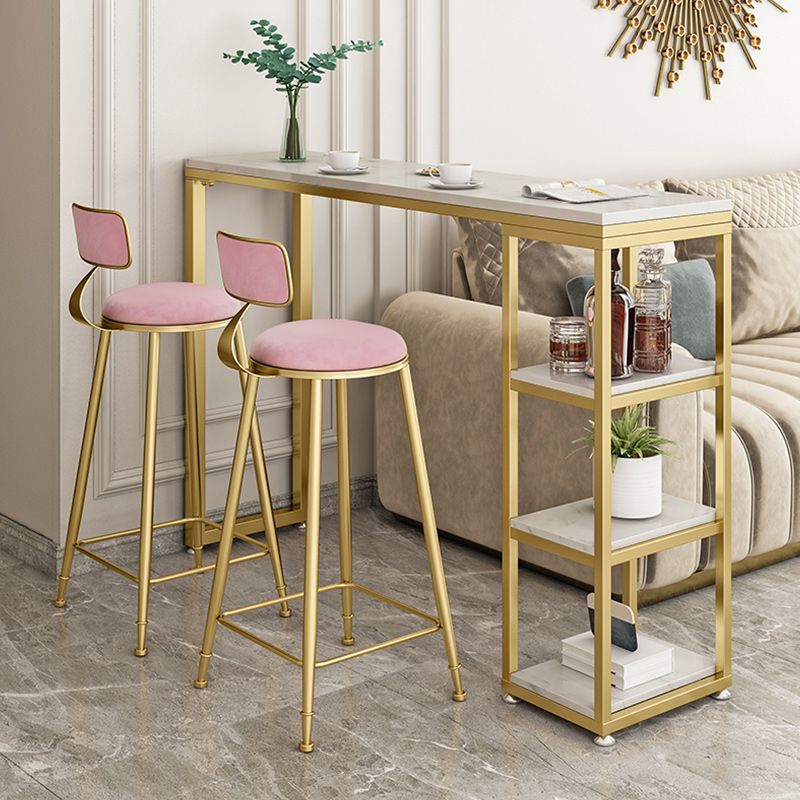 Marmeren eigentijdse cocktailbars tafel met opslag rechthoekige aanrechttafel